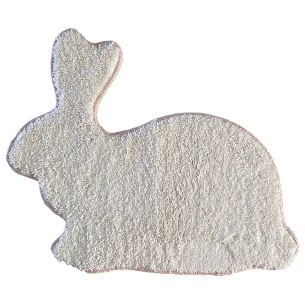 Threshold White Bunny Shaped Bath Mat Rug